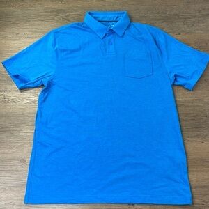 Under Armour Mens Blue HeatGear Shirt Sleeve Polo Shirt, size Medium